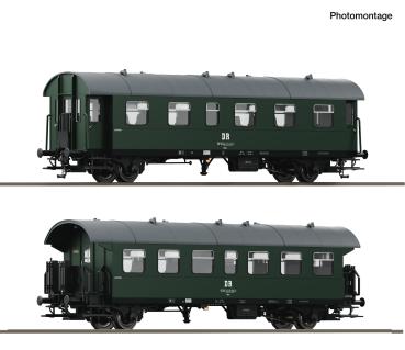 Roco 6280085  Spur TT 2-tlg. Set: Personenwagen, DR