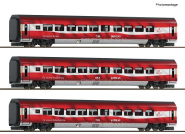 Roco 6280097 Spur TT 3-tlg. Set 2: Railjet „175 Jahre Eisenbahnen in Österreich“, ÖBB