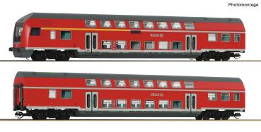 Roco 6290071 Spur TT 2er Set Doppelstockwagen der DB AG, Epoche V-VI