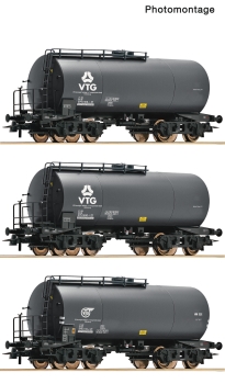 Roco 6600162 - Spur HO 3-tlg. Set: Kesselwagen, VTG/DB