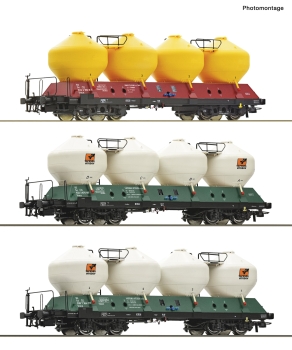 Roco 6600180 - Spur HO 3-tlg. Set: Silowagen, CD