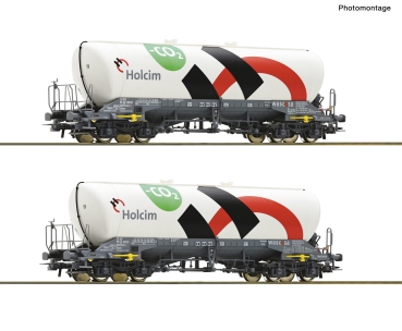 Roco 6600192 - Spur HO 2-tlg. Set: Silowagen, Holcim