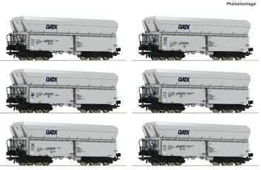 Roco 6600220 - Spur HO 6-tlg. Set: Selbstentladewagen, GATX