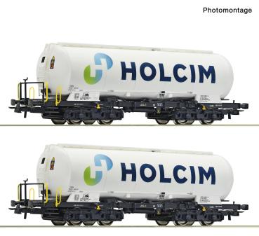 Roco 6600233 - Spur HO 2-tlg. Set: Silowagen, Holcim