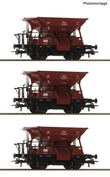 Roco 6600283 - Spur HO 3-tlg. Set: Talbot-Schotterwagen, ÖBB