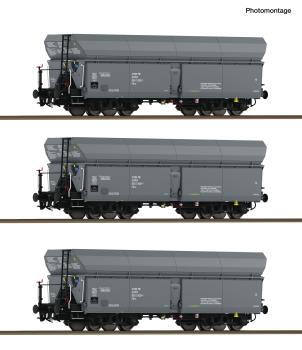 Roco 6600324 - Spur HO 3-tlg. Set: Selbstentladewagen, PKP
