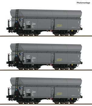 Roco 6600325 - Spur HO 3-tlg. Set: Selbstentladewagen, CSD