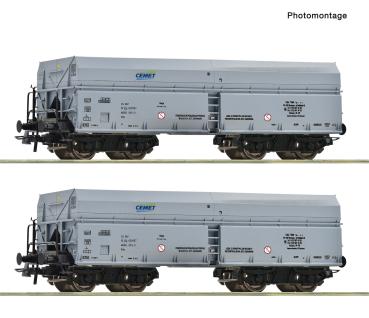 Roco 6600328 - Spur HO 2-tlg. Set: Selbstentladewagen, CEMET