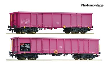 Roco 6600354 Spur HO 2-tlg. Set: Offene Güterwagen, SBB