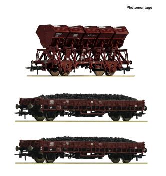 Roco 6600370 Spur HO 3-tlg. Set: Schotterzug, DB