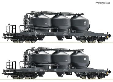 Roco 6600383 Spur HO 2-tlg. Set: Staubsilowagen, ÖBB