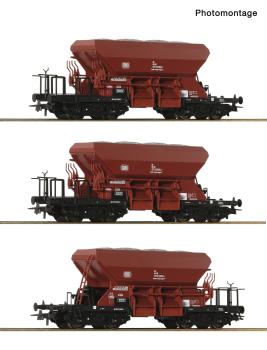 Roco 6600387  Spur HO 3-tlg. Set: Schotterwagen, DB