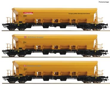 Roco 6600458 Spur HO 3-tlg. Set: Selbstentladewagen, DB Bahnbau