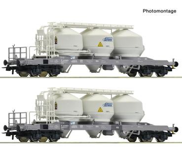 Roco 6600474 Spur HO 2-tlg. Set: Staubsilowagen, Pultrans