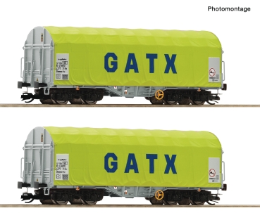Roco 6680011 - Spur TT Schiebeplanenwagen der GATX