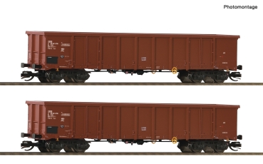 Roco 6680015 - Spur TT 2-tlg. Set: Offene Güterwagen, CSD