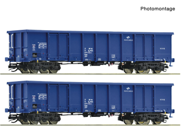 Roco 6680033 - Spur TT 2-tlg. Set: Offene Güterwagen, PKP Cargo