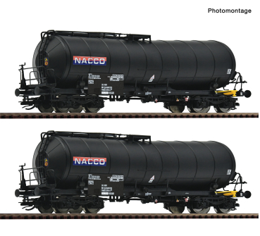 Roco 6680035 - Spur TT 2-tlg. Set: Knickkesselwagen, NACCO