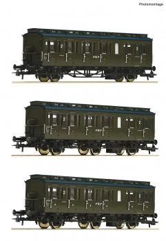 Roco 74020 - 3-tlg. Set: Personenwagen, PKP