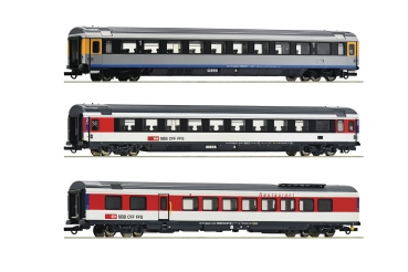 Roco 74021 - 3-tlg. Set 1: EuroCity-Wagen EC 7, SBB