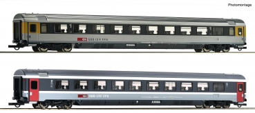 Roco 74023 - 2-tlg. Set 3: EuroCity-Wagen EC 7, SBB