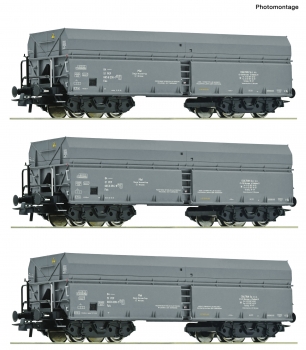 Roco 76008 - 3-tlg. Set: Selbstentladewagen, PKP