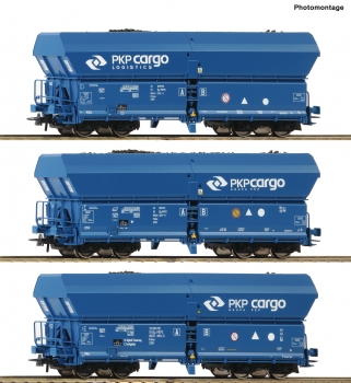 Roco 76046 - 3-tlg. Set: Selbstentladewagen, PKP Cargo