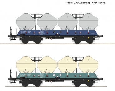 Roco 77003 - 2-tlg. Set: Silowagen, ZSSK