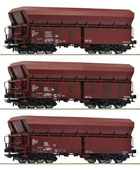 Roco 77033 - 3-tlg. Set: Selbstentladewagen, Holcim