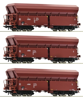 Roco 77037 - 3-tlg. Set: Selbstentladewagen, PKP Cargo