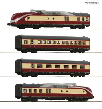 Roco 7720025 Spur HO 4-tlg. Set: Dieseltriebzug BR 601, DB, AC