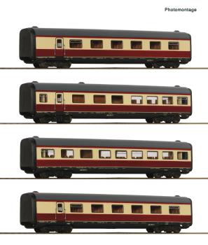 Roco 7720026 Spur HO 4-tlg. Set: Mittelwagen zum Dieseltriebzug BR 601, DB, AC
