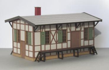 Laffont T5901 - Spur TT   Fachwerk-Güterschuppen verputzt