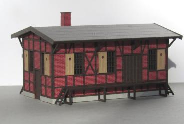 Laffont T5911 - Spur TT  Fachwerk-Güterschuppen mit Ziegelfassade