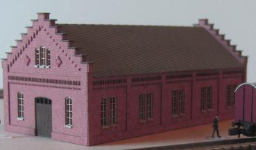 Laffont Z301 - Spur Z  Maschinenhalle dunkelrot