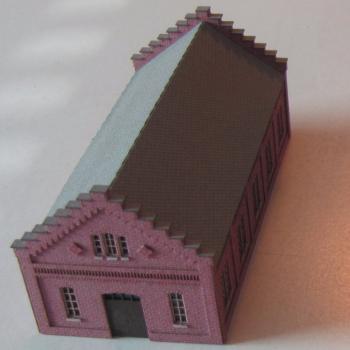 Laffont Z301 - Spur Z  Maschinenhalle dunkelrot