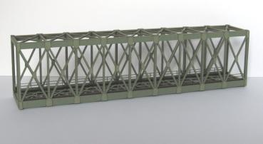 Laffont Z4501 - Spur Z  Fachwerk-Kastenbrücke 1-gleisig resedagrün
