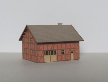Laffont Z502 -Spur Z  Fachwerk-Bauernhaus in Ziegelausführung