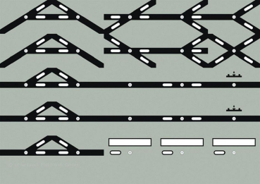 Uhlenbrock 69091 - Track-Control Folie Weichen-Symbole