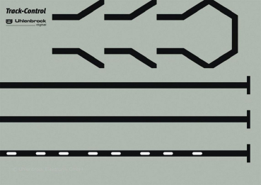 Uhlenbrock 69092 - Track-Control Folie Strecken-Symbole