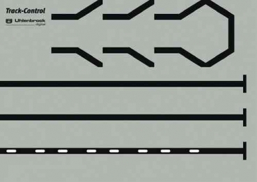 Uhlenbrock 69092 -Track-Control Folie Strecken-Symbole