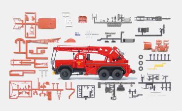 Preiser 31269 Spur H0 Kranwagen KW 16. F Magirus 250 D 25 A. Bausatz