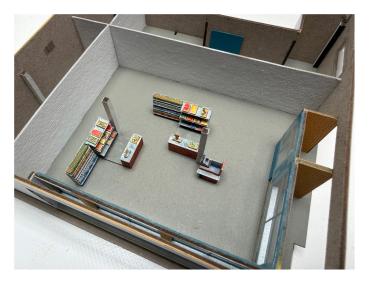 Igra Modell 250008 - Spur TT Kaufhalle, Lasercut-Bausatz