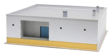 Igra Modell 250008 - Spur TT Kaufhalle, Lasercut-Bausatz