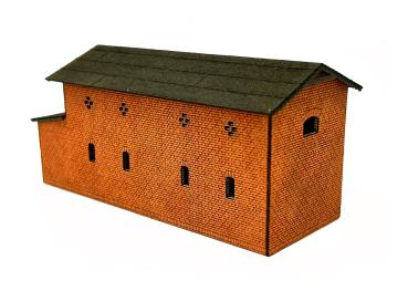 MBR model AS-0308 - Spur H0 Wirtschaftsgebäude mit Toiletten