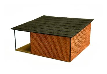 MBR model AS-0314 - Spur H0 Garage mit Hundezwinger