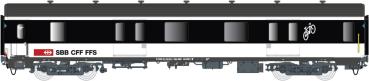 LS Models 37003AC - Spur HO SBB Gepäckwagen MC76 D, schwarz/weiss, Ep. VI