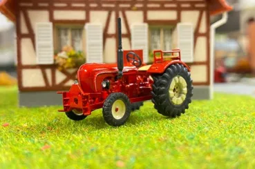 Kußmaul Modell H0-POD-B308-ARX - Spur HO Porsche Diesel Super B308 "abgerüstet" (rot)  Traktor