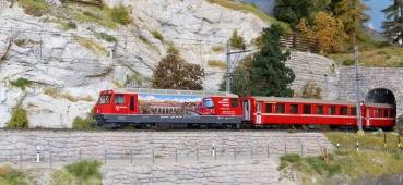 Bemo 1459175 - Spur HO RhB Ge 4/4 III 644 "Alpine Cruise" H0 3L-WS mit Sound