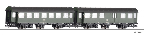 Tillig 01051 - Spur TT 2er Set Umbauwagen, DB, Ep.IV